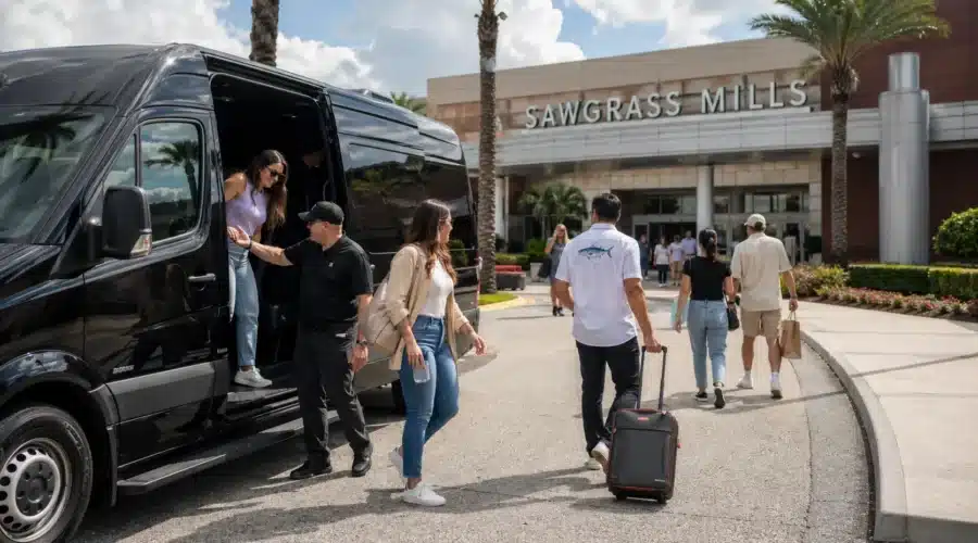 Shuttle compartido a Sawgrass Mills desde Miami Beach Shuttle compartido a Sawgrass Mills desde Miami Beach